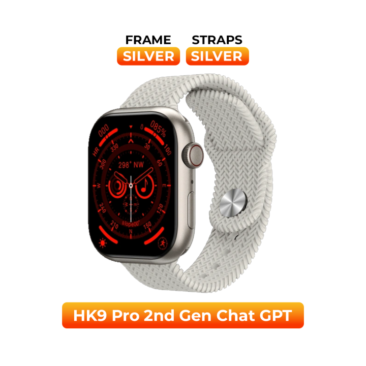 HK9 Pro Smart Watch 2nd Gen 2.02 inch AMOLED Always Display Chat GPT ...