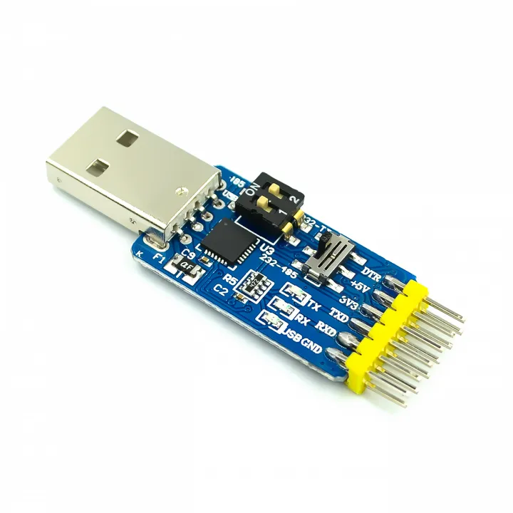 Modulo Convertitore CP2102 USB To TTL / RS485 - 6 In 1, Adattatore Seriale