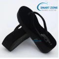 Stylish Sandal For Women, Girls Velvet Lifestyle Heels. Black Shining Attractive Formal Sandals. - Shoe For Women. 