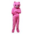 Pink teddy bear costume funny dress. 