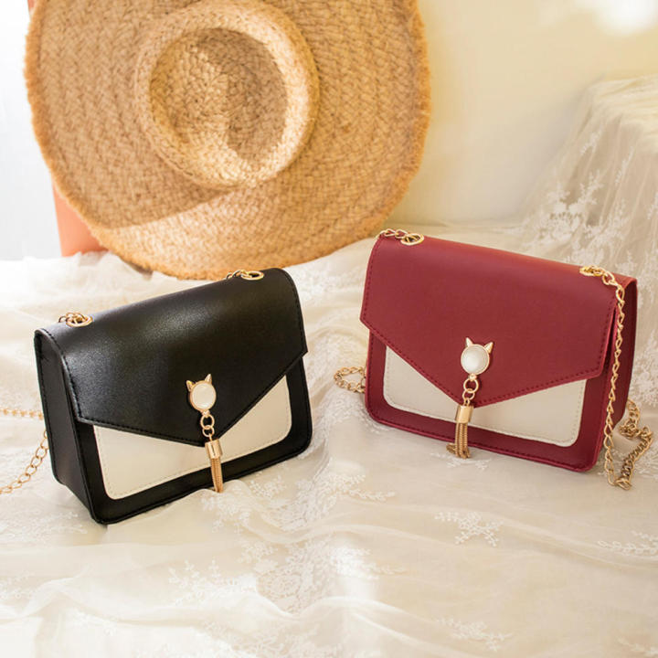 Bags%20for%20Women%20Luxury%20Designer%20Cover%20Tassel%20Chain%20Shoulder%20Small%20Square%20Bag%20Messenger%20Crossbody%20Bag%20Pearl%20Cat%20-%20Image%203