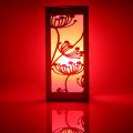 Wooden Table Lamp Flower Style Read -ICNU-2567. 