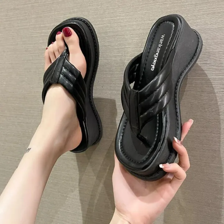 Women's%20Flip%20Flops%20with%20Thick%20Soles%20Summer%20Slippers%20Sandals%20Woman%20Casual%20Platform%20Beach%20Slides%20Designer%20Clip%20Toe%20Sandal%20Shoes%20-%20Image%202