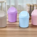 Mini Waste Bin Desktop Home Garbage Basket Table Trash Can Swing for Home Office Table Trash Can Small Waste Bin Office Supplies. 