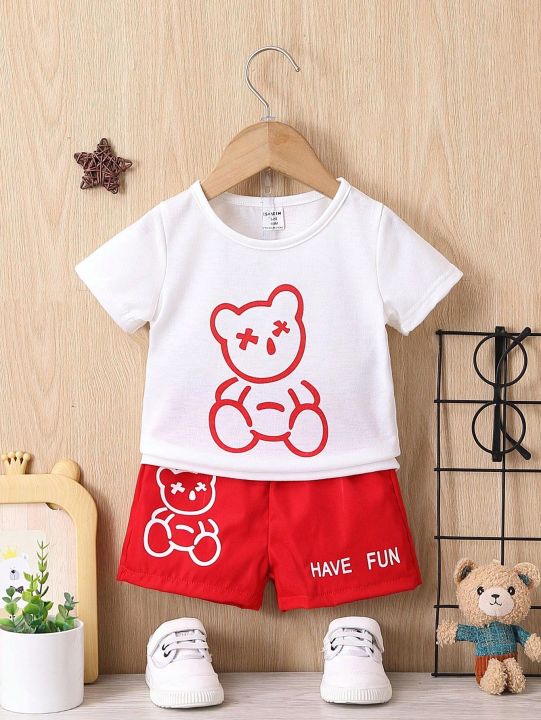 Baby%20Boy%20Summer%20Short%20Sleeve%20T-shirt%20Tee%20Shorts%202%20Pcs%20Outfits%20Set%20used%20children%20baby%20comfortable%20T-shirt%20and%20pant%20-%20Image%206
