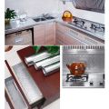 Kitchen Wall Stove Aluminum Foil Oil-Proof Stickers Anti-fouling High-Temperature Self-Adhesive Wallpaper Wall Sticker (Aluminium, 60 cm, 2 Meters, Silver). 