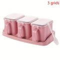 1 Set Salt Spice Jar Seasoning Containers With Spoon Storage Condiment Box.
