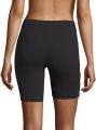 Womens Black Stretch Cotton Biker Shorts From Levin. 