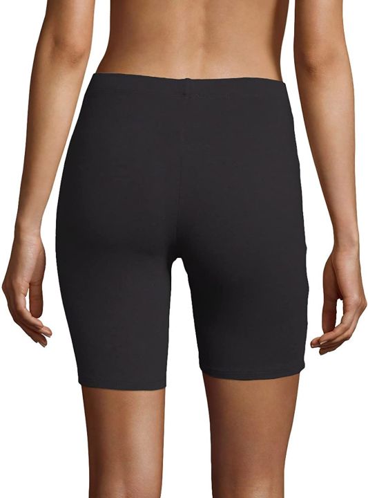 Womens%20Black%20Stretch%20Cotton%20Biker%20Shorts%20From%20Levin%20-%20Image%205