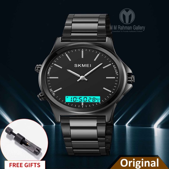 SKMEI 2120 Dual-Display Luminous Mutifunctional Fashion Watch