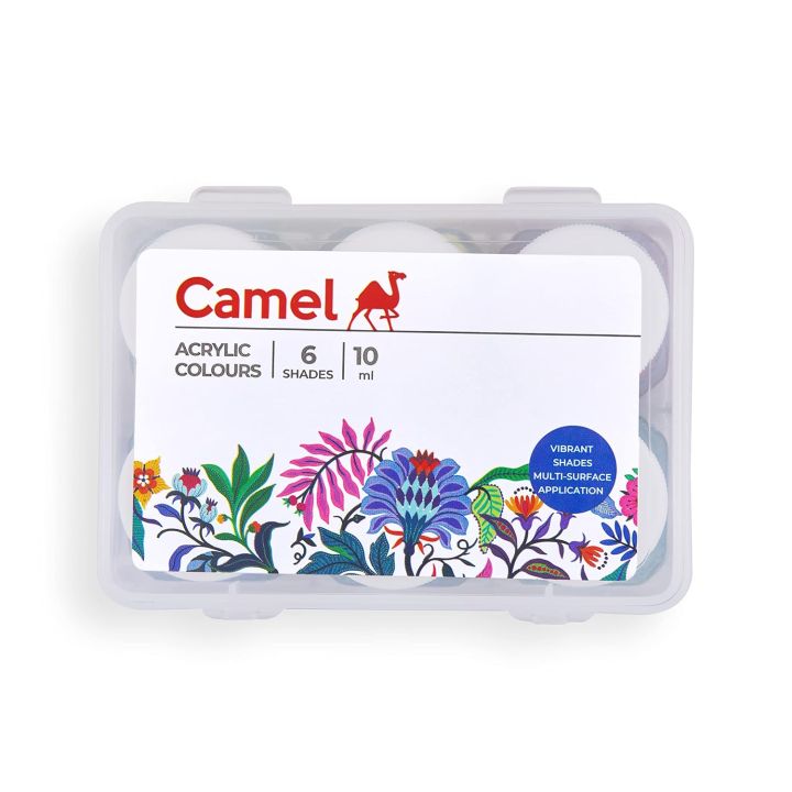Camel Acrylic Ultra Colors - 10ml Each, 6 Shades
