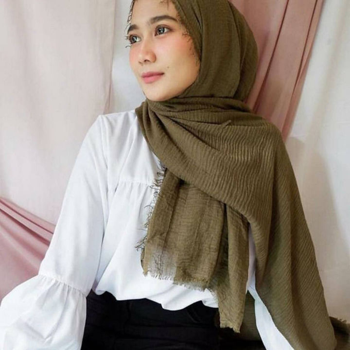 Exclusive Stylish Crinkle Hijab For Woman