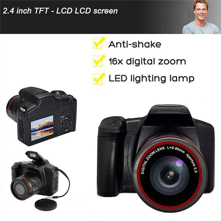 Vlog%20Camera%20Photography%2016X%20Digital%20Zoom%201080P%20HD%20SLR%20Camera%20-%20Image%205