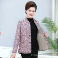 Ji Mom Cropped Cotton Jacket Loose Grandma Cotton-Padded Clothes Middle-Aged and Elderly Silk and Cotton Warm-Keeping and Cold-Proof Top Women. 