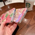 For Realme C53 Case Soft Blue Light Oil Painting Flower Silicone Anti Shock For Realme C53 Back Cover.