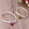 Glow at Night Dogs Cats Adjustable Necklace Pet Glowing Collars with Bells Safety Night Walking Luminous Collar Supplies B03E. 