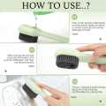 Multifunctional Soft-Bristled Cleaning Brush 1PC Shoe & Clothes Cleaner for Shoes, Clothing, and Boards.