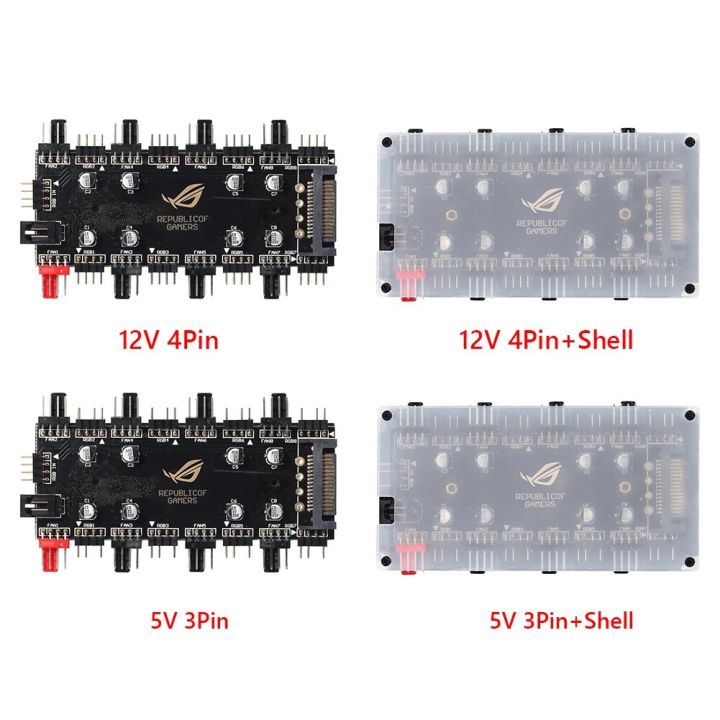 12V%204Pin%20RGB%205V%203%20pin%20ARGB%20Cable%20Splitter%20Hub%20SATA/4D%20Powered%20Extension%20Cable%20Adapter%20LED%20Strip%20Light%20PC%20RGB%20Fan%20Cooler%20Control%20-%20Image%205