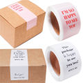 100pcs/roll Thank You Sticker Seal Labels Small Business Gift Decor Package Scrapbook Stickers Office Stationery Children Gifts. 