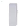 White Wood Refrigerator Fridge Freezer Dolls House Kitchen Decor 1/12 Scale.