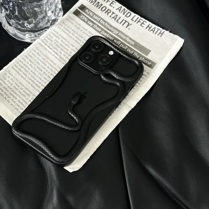 Olige%20Case%20For%20iPhone%2011%2012%2013%2014%2015%2016%20Pro%20Max%2014%2015%2016%20Plus%20New%20Frosted%20Matte%20Medusa%20Skeleton%20Snake%20Phone%20Case%20Back%20Cover%20-%20Image%205
