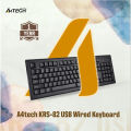 A4tech KRS-82 USB Wired Keyboard - Bangla Layout - FN Multimedia Key - Comfort Roundedge Keycaps - USB - For PC/Laptop - Black. 