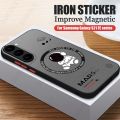 Magnetic For Magsafe Astronaut Case For Samsung Galaxy S23 S22 Ultra S22 Plus S21 S20 FE S24 Ultra Slim Hard PC Back Matte Cover.