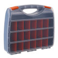 Plastic Parts Storage Box Multiple Compartments Slot Hardware Box Organizer Craft Cabinet Tools Components Container Accessories Storage Case with Adjustable Dividers 21 Grids. 