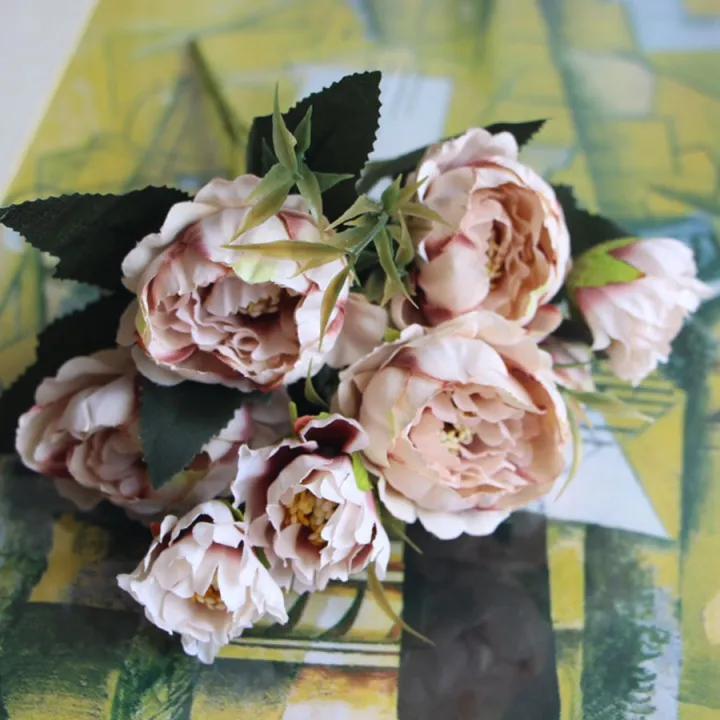 Shabby%20chic%20Bouquet%20European%20Pretty%20Bride%20Wedding%20Small%20Peony%20Silk%20Flowers%20Cheap%20Mini%20Flowers%20for%20Home%20Decoration%20Indoor%20-%20Image%208