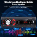 HIVOZ Bluetooth Car Stereo, 4x15W Car Audio FM Radio, MP3 Player USB/SD/AUX Hands Free Calling with Wireless Remote Control.