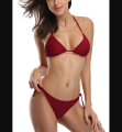 Bikini Set 1 Set Maroon Color / Bikini Bra Pantie Set For Girls And Women / Swim Bikini Dress For Ladies. 