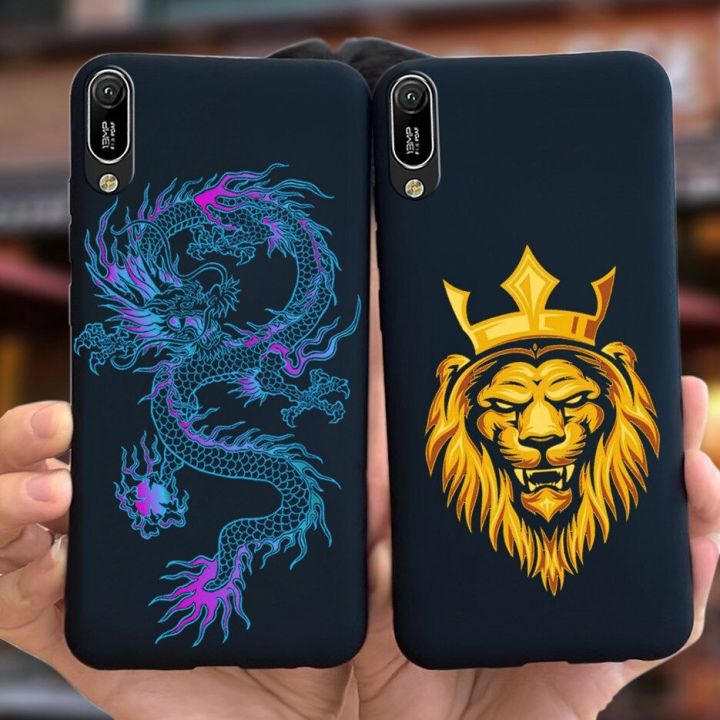 Full Cover For Huawei Y6 Pro 2019 Case MRD-LX2 Stylish Cool Dragon Soft Silicone Phone Shell