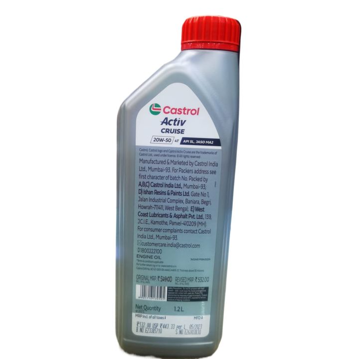 Castrol%20Activ%2020W-50%204T%20Synthetic%20Technology%20Engine%20Oil%20(1.2%20Liter)%20-%20Image%203