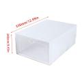 EF Durable Plastic Drawer Boxes Case Transparent Shoes Box Home Organizer.