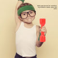 Children Dumbbell Closed Opening Good Toughness Kids Dumbbell Toy ABS Plastic for Exercise.