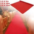 5/10/15m Hollywood Red Carpet Floor Runner for Indoor/Outdoor Wedding Party 1.5m. 