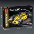 1:10 yellow racing car blocks 1084pcs Technic Formula 1 Exclusive Car Building Blocks Set. 