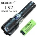 60W Strong Light Long Range LEP Flashlight USB Rechargeable 26650 5000mah Battery Outdoor Tactical Zoom Super Bright Torch. 