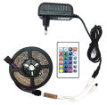 High Quality SMD 2835 DC 12V LED Strip Light with Remote 5 Meters RGB Color Special Lights for Ceiling Decoration.