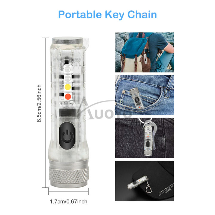 Auoyo%20Mini%20light%20Keychain%20Torch%20with%20Buckle%20USB%20Rechargeable%20LED%20Li-ght%20Waterproof%20Pocket%20Lig-ht%20EDC%20for%20Outdoor%20-%20Image%206