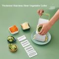 Multi-functional Vegetable Slicer & Cutter (5 Blades). 