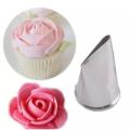 Single piece Stainless Steel Rose Flower Design Piping Nozzle For Cake Decoration (Model: Rose Flower).
