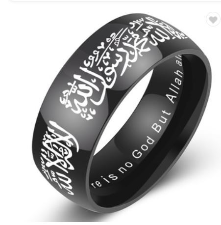 cheap%20wholesale%20religious%20muslim%20jewelry%20silver/gold/black%20stainless%20steel%20islamic%20silver%20rings%20for%20muslim%20men%20-%20Image%203