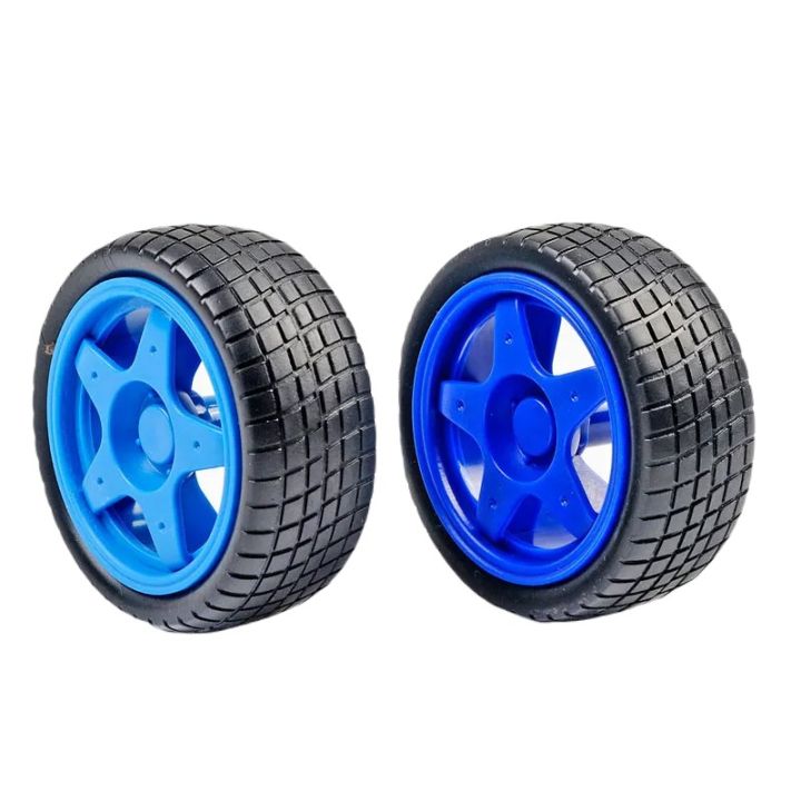 65mm Sky Blue - Classic TPE Plastic Wheel Set of 2 Pieces