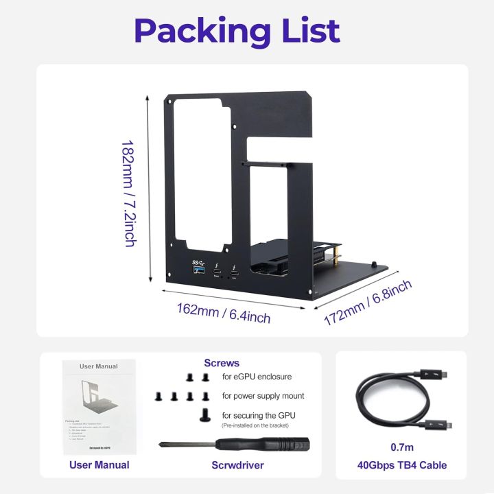 eGPU%20Enclosure%20Dock%20Compatible%20with%20Thunderbolt%203/4,External%20GPU%20Dock%20for%20Laptops%20and%20Gaming%20Handheld,External%20Graphics%20Card%20Dock%20Compatible%20with%20NVIDIA/AMD%20PCIe,ATX%20Power%20Supply%20-%20Image%203
