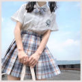 Women Purple Black Y2K Pleated Plaid Skirt Glir High Waist Mini  Skirts Japanese School Harajuku Cosplay Anime Sailor Suit. 