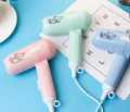 Portable mini hair dryer multicolor.