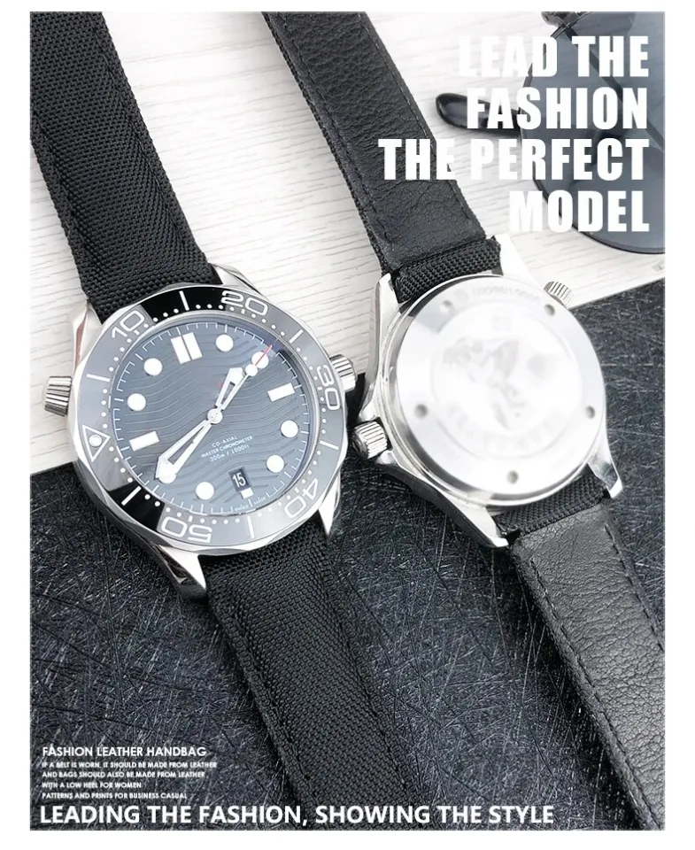 Omega 21mm Curved End Watch Strap 20mm 21mm 19mm Curved