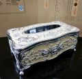 European Style Living Room Tissue Box Holder Cover (Colour as Per Stock). 