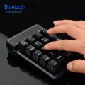 New 2.4GHz Wireless Wired Keyboard Bluetooth Mini USB Numeric Keypad Numpad Receiver Floating Key 19 Keys Number Pad. 